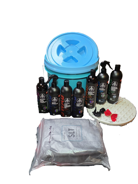 Wascheimer Set Hellblau